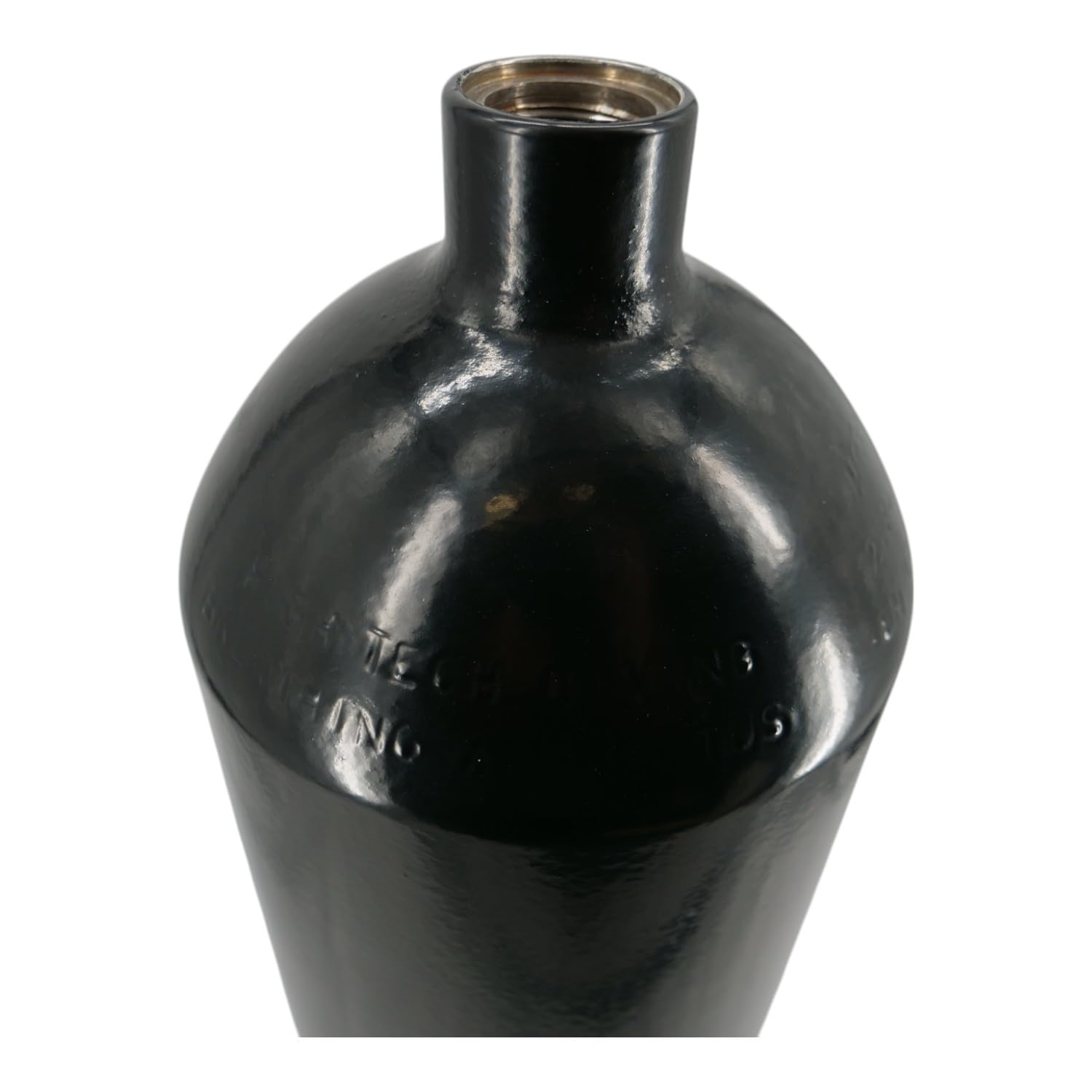 Stahlflasche/Tauchflasche 8 Liter 230 bar 140mm M25x2 ohne Ventil schwarz