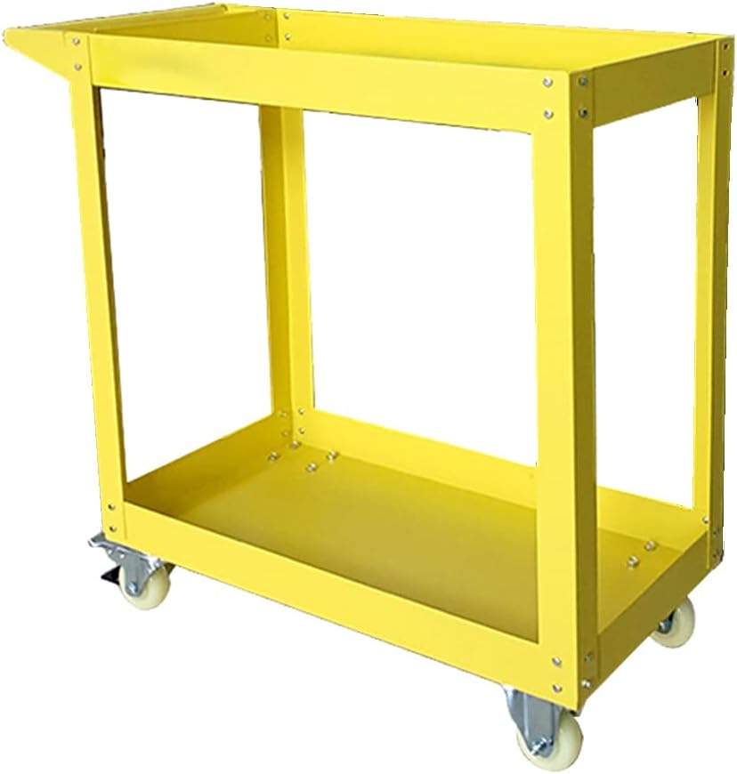 HPDMC 30in Large Steel Service Cart Yellow Utility