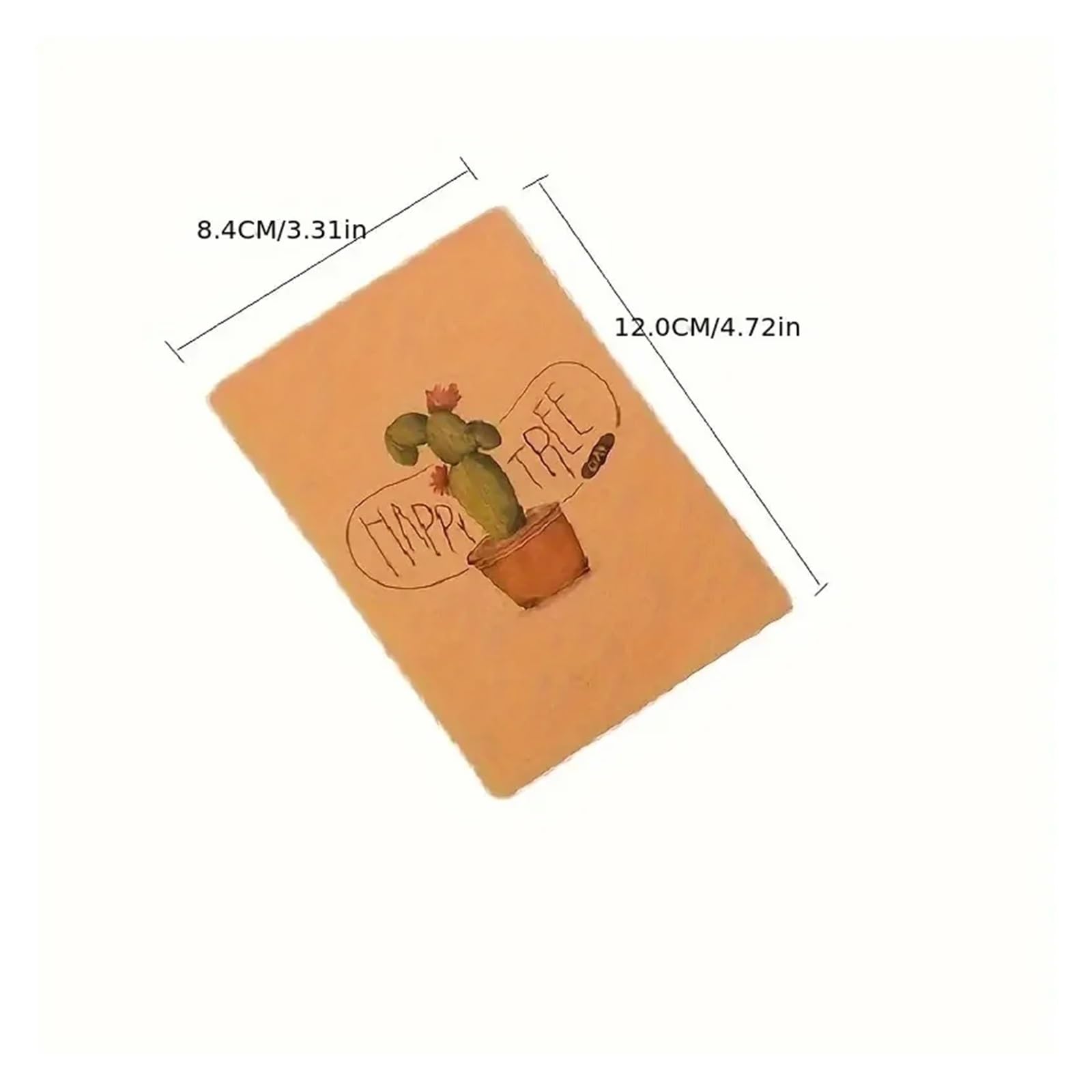 Inspirierendes Notizbuch 10 Stück kleines süßes Kraft-Taschennotizbuch, 64K 16-Blatt leeres Mini-Tagebuch-Notizblock for Schüler, Reisende, Schulbedarf(Cat series)