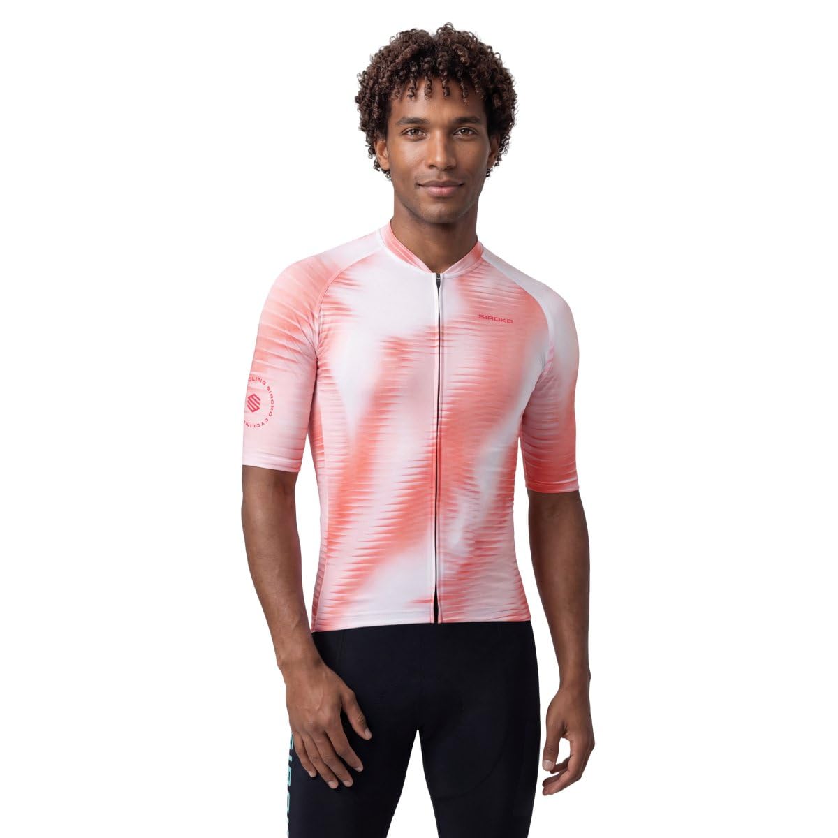 SIROKO Maillot de Manga Corta Ciclismo M2 NRC Pink Rosa