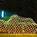 Dazzle Bright Christmas 200 LED Net Lights, 9.8 FT x 6.6 FT Connectable Mesh Lights Clear Wire with 8 Lighting Modes, Christmas Decorations for Indoor Outdoor Bush Yard Garden Decor (Warm White)