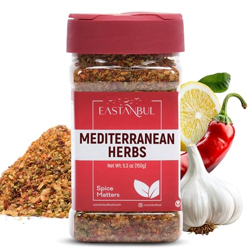 Eastanbul Mediterranean Seasoning, 5.29oz, Mediterranean Spice Blend, Herb & Salt Blend, Spiced Sea...
