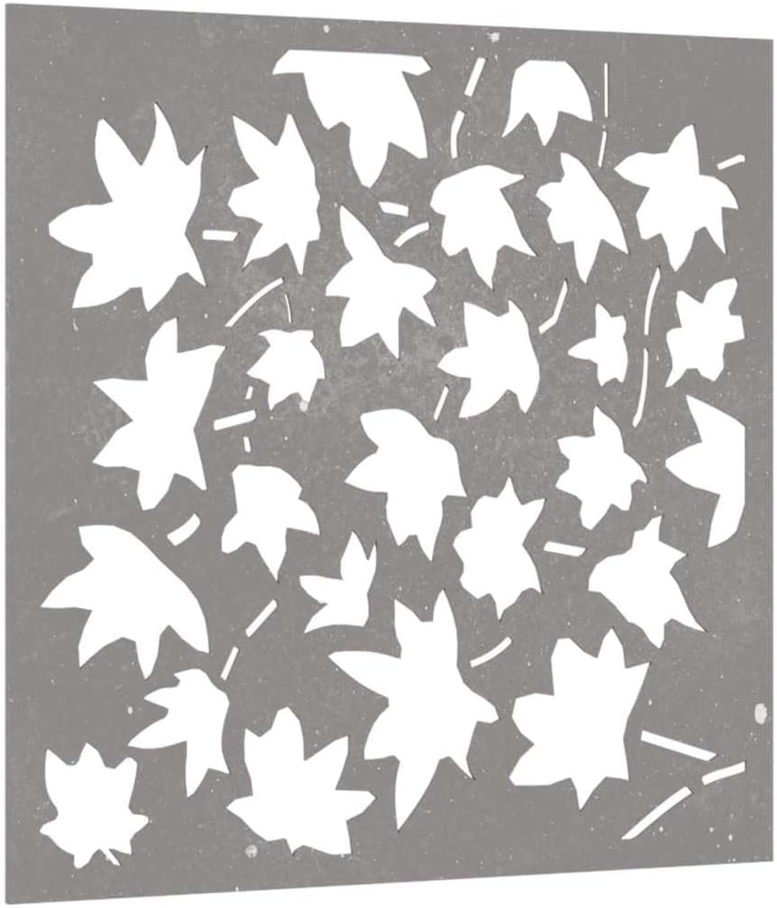vidaXL Wall Art, Outdoor Metal Wall Decor, Garden Patio Wall Decoration Art Furniture, Garden Wall Ornament, Corten Steel Maple Leaf Design