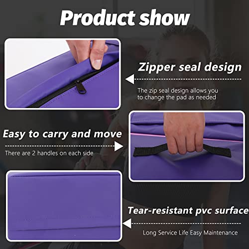 Bestmassage 48X24 INCH GYMNASTICS MAT Gymnastics Mat Incline Mat Tumbling Mat Folding Gymnastic Tumbling Mat Indoor/Outdoor Exercise Mat Home Gym Yoga Mat thumb #4