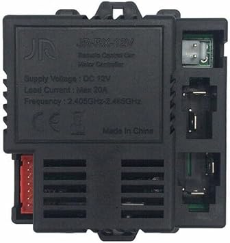 TreasureCave Control Box for Kids Electric Ride On Car - 2.4GHz Remote Receiver with Smooth Start Controller, Compatible with JR-RX-12V 6V 24V Models