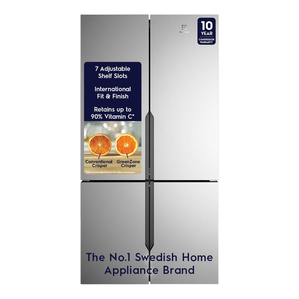 ELEKIBRUSH＋ Electrolux 564L Inverter French Door 4 Door Refrigerator EQE5600B-S