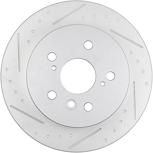 Miniatura 1344 de Kits de frenos y rotores, rotores de freno SCITOO y 8 pastillas de cerámica para 08-12 para Chrysler Town & Country, 08-12 para Dodge Grand Caravan