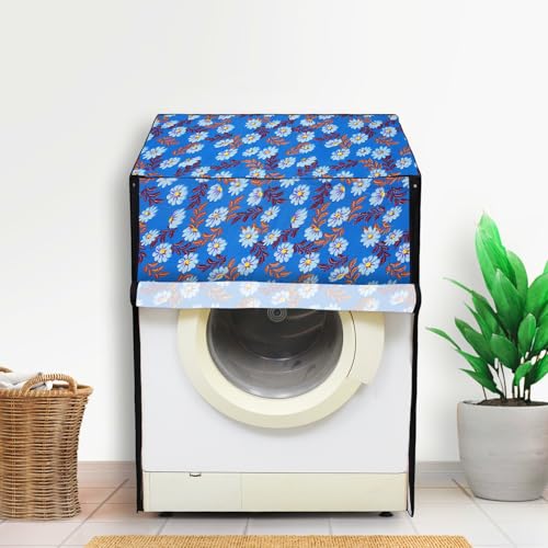 Image of Lithara Front Load Fully Automatic Washing Machine Cover for LG, Samsung, IFB, Whirlpool, Suitable for 5 kg & 5.5 Kg - Waterproof, Dustproof Cover (Print-1)