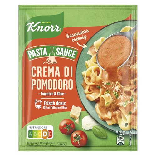 Knorr Pasta Sauce Crema di Pomodoro leckere Nudelsauce mit Tomaten und Käse 250 ml