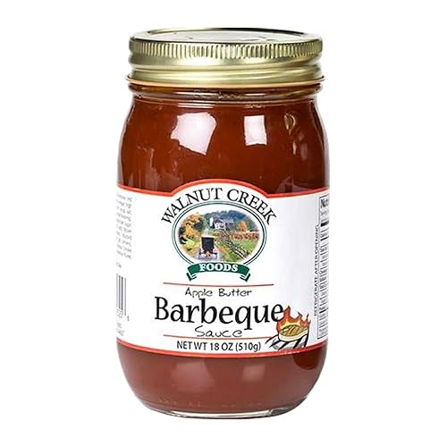 Walnut Creek Foods Salsa de barbacoa de mantequilla de manzana dulce y picante 18 onzas