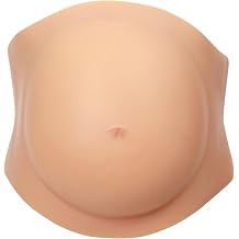 Pregnant Belly Realistic Silicone Pregnancy Belly for Costume & Photo Props Adjustable Faux Bellies with Soft Skin-like Feel, Pregnancy