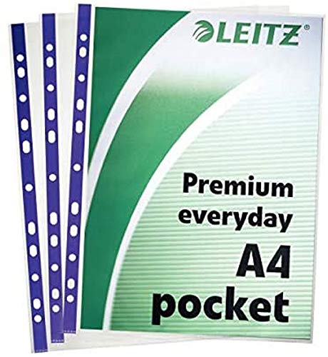 Fundas Leitz 62011 con visión superior y lateral A4, pack de 25 unidades transparentes
