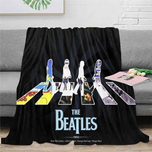 CHEWYZ Couverture en Flanelle 3D The Beatles – Couverture Polaire en Peluche pour Enfants,garçons et Filles – Couverture épaisse et pelucheuse pour canapé-lit,bébé (100x130cm) - Les Beatles, Paul McCartney, John Lennon, RIngo Starr, George Harrison CHEWYZ Couverture en Flanelle 3D The Beatles - Couverture Polaire en Peluche pour Enfants,garçons et Filles - Couverture épaisse et pelucheuse pour canapé-lit,bébé (100x130cm) – Image 4