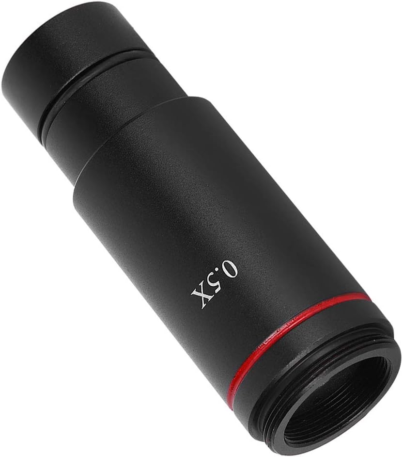 Oumefar Microscope Eyepiece 0.5X C Mount Microscope Camera Lens 25mm for Electronic Eyepiece CCD Camera Industry HDMI Microscope Camera Glass Objective