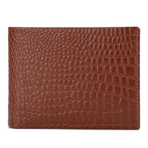 Image of K London Leather Design Original Purses for Men RFID Leather Gents Wallets Card Holder Gents Purse(7027 Brown)