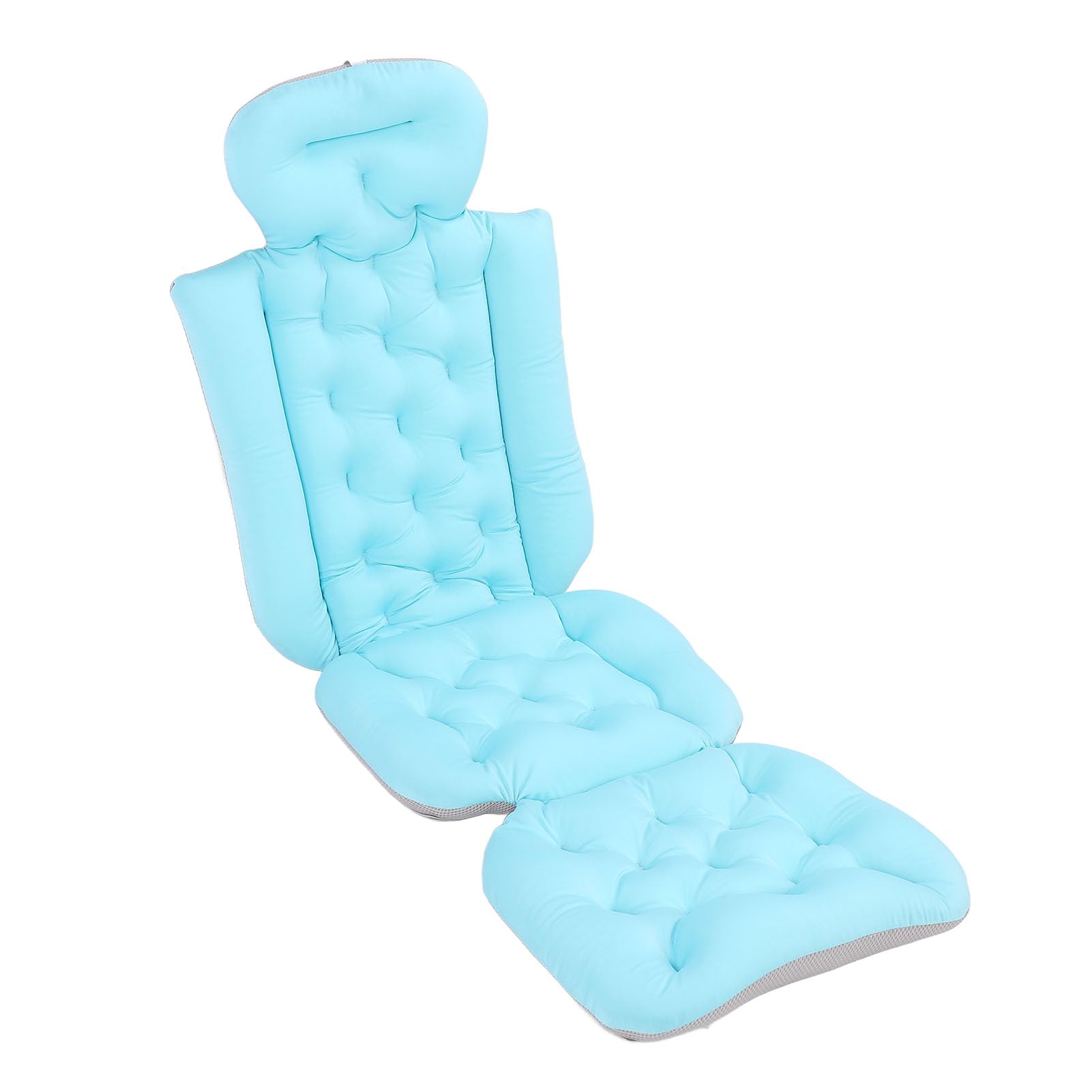 Yinhing Almohada de Baño para Cuerpo Completo Azul Doble Cojín