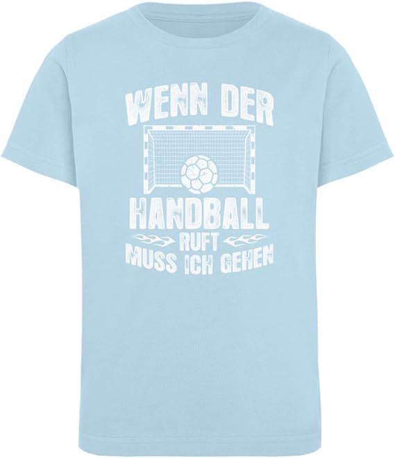 shirtomagic HandballFan Der Handball Ruft Kinder Organic TShirt
