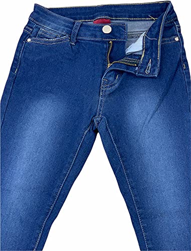 Image of ToBeInStyle Girl's Denim Easy Styling Classic Timeless Everyday Jeans Zip-Up Closure