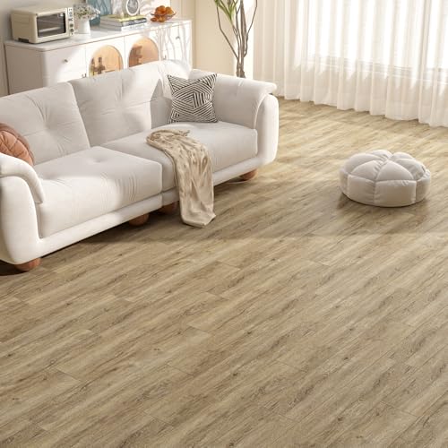 Carreaux de sol en vinyle imperméables et robustes Stickyart pour pose facile en cuisine