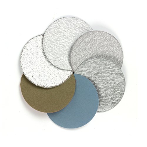 image for POLIWELL 2-Inch Multiple Grits Aluminum Oxide Wet/Dry Hook and Loop Sa