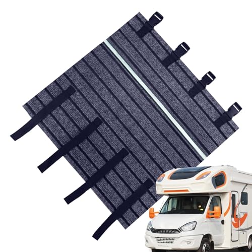 Alfombra antideslizante para escaleras de autocaravana con tira reflectante de seguridad
