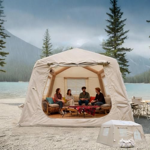 Carpa Inflable para 8 Personas, 2 Habitaciones, 4 Estaciones miniatura 1