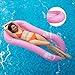 MiiDD Amaca Galleggiante,Materasso Acqua per Piscina con Rete,Letto Singolo Gonfiabile ad Acqua,Materassino con Rete Lettino Gonfiabile.Poltrona Lounge ad Acqua(165 * 75 cm,Rosa)