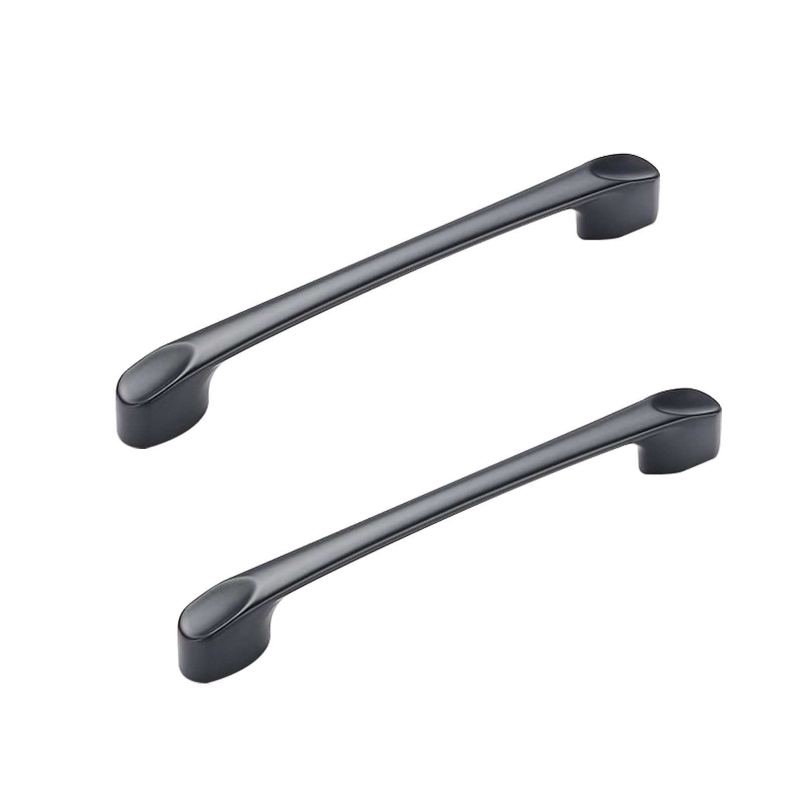 Szlxjmfl Black Cabinet Handles 2 Pack Handle For Furniture Solid Zinc Alloy | Spray Painted Surface, Drawer Handles Hole Centers 64Mm Cupboard Handles Kitchen Door Handles Cabinet Pulls 64Mm/2.5In