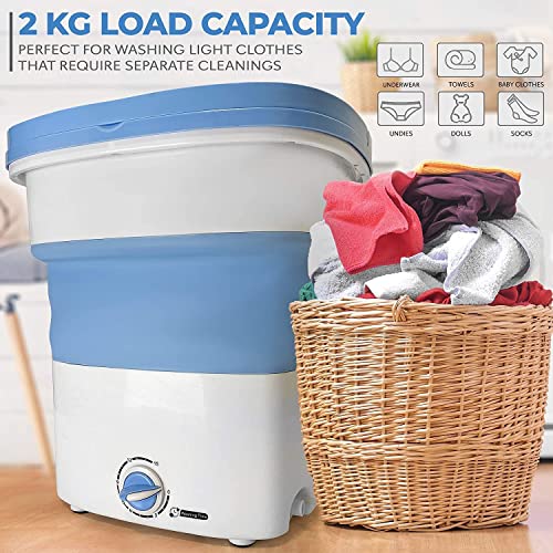 BLURISM Mini Foldable highFrequency Vibration Washing Machine