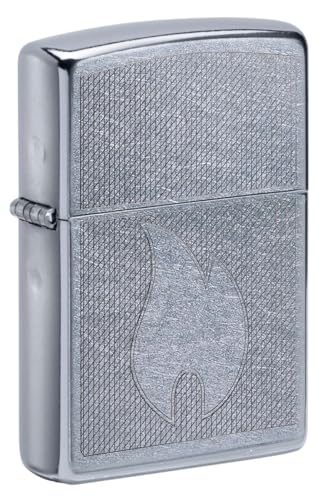 Zippo Encendedor: diseño Zippo Flame, grabado - Street Chrome 61001