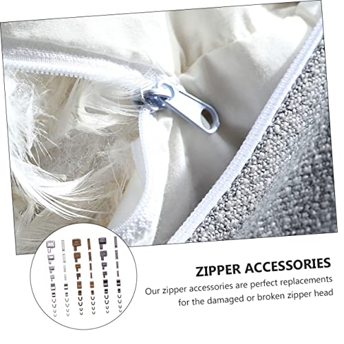VILLCASE 24 Conjuntos De Zíper Peças De Reposição Kit De Substituição Kit De Zíper Retentor Deslizan