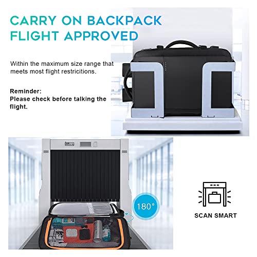 BANGE 45L Carry On Backpack, Weekender Travel Backpacks, 17.3 inch Laptop Back Pack Business Expandable Bag for Men and Women… (Blake45L（with3cubes)… by BANGE - Image 6