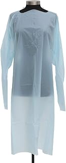 HUBERT Blue Disposable Waterproof Isolation Gown