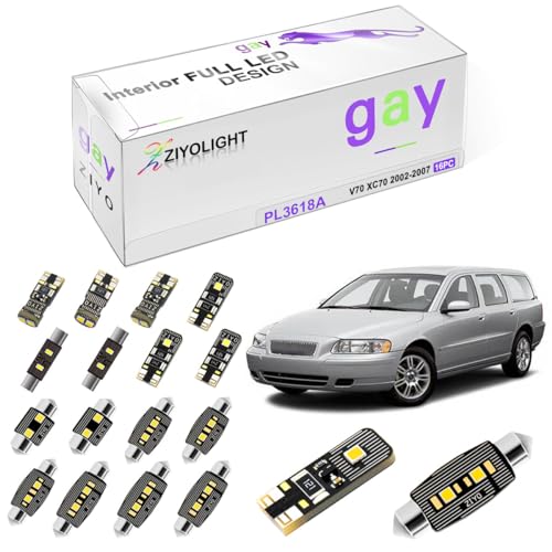 Kit de luces LED interiores para Volvo XC70 V70 2002-2007 miniatura 1