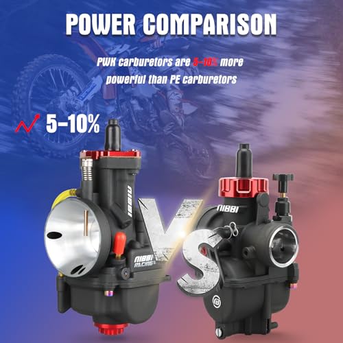 Image of NIBBI PWK 32mm Carburetor with Three Main Jets and One Pilot Jet of Performance Racing Carburetor for Replace Keihin or mikuni Carburetors