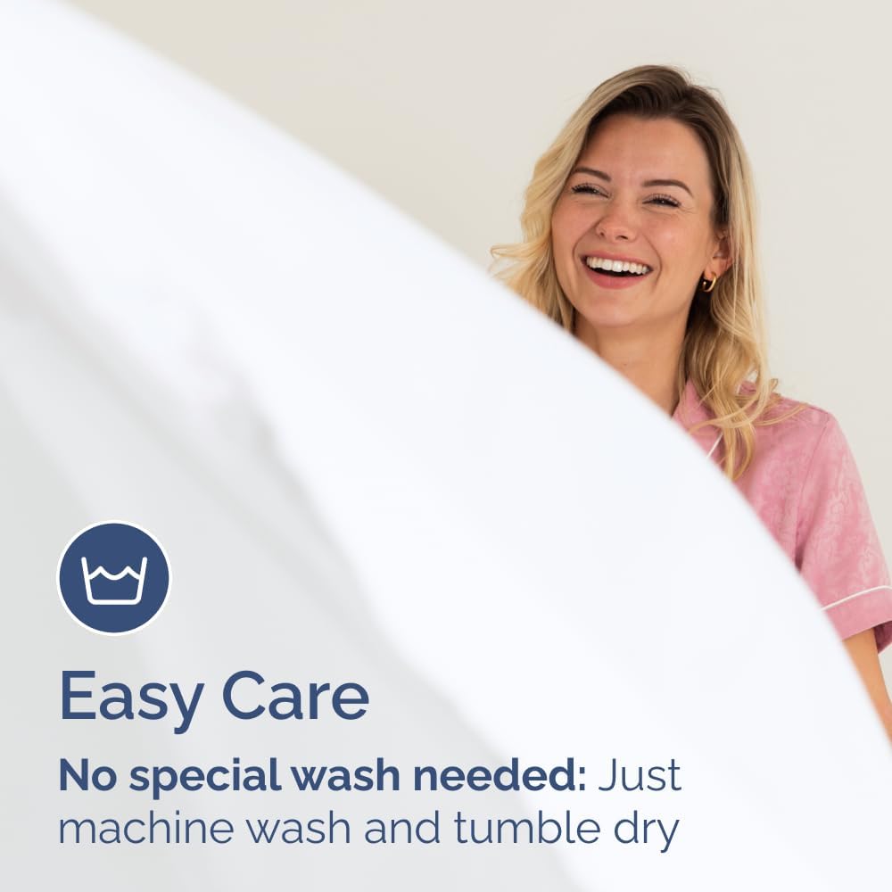 Twin XL Fitted Bed Sheet - Bottom Single Fitted Sheet Only - Ultra-Soft Hotel Luxury Bedding w/ 8-16 Inch Deep Pockets - Breathable, Cooling & Wrinkle Free - Easy-Fit, Fade & Shrink Resistant - White - Image 7