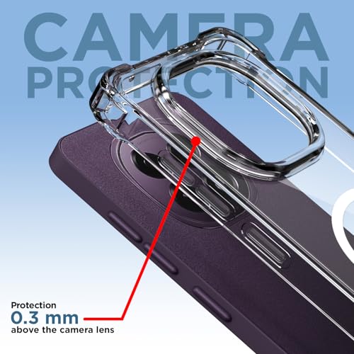 Image of Amazon Basics Back Cover for Oppo F29 5G Mag-Safe Shockproof PC + TPU Protective Case Magnetic Support Bumper Case (Transparent Mag-Safe)