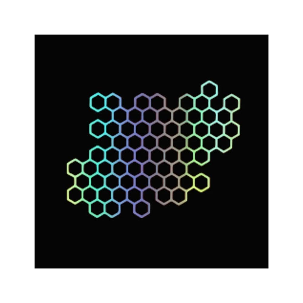 Bertdcx Laser Auto Accessory Motorcycle Sticker Honeycomb Helmet Decals Stickers Helmet Decal Waterproof Stickers(Laser)