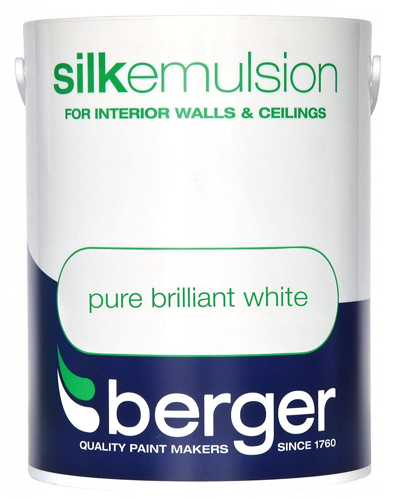Berger Vinyl Silk 5L Pure Brilliant White