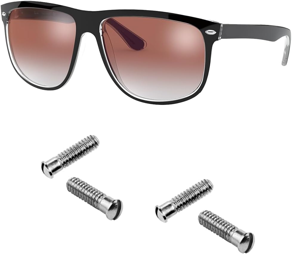 Replacement Screws for ray ban RB4147 4184 4190 4101 4175 Sunglasses Repair Kit (Set of 4),Screwdriver (Silver)
