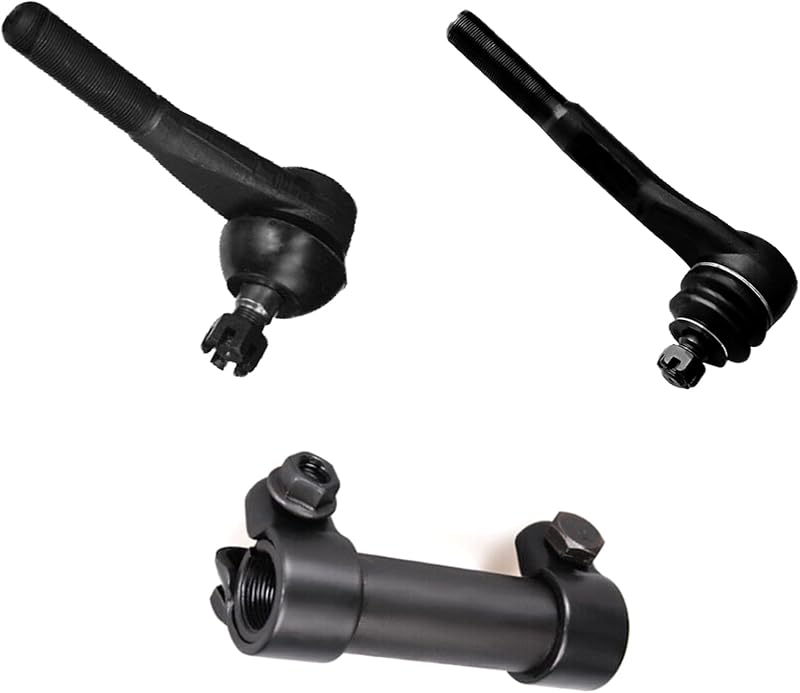 Kit de barras de direção KFVF com terminal externo, conexão no braço Pitman e luva de ajuste – 3 peças