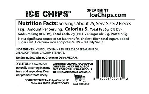 Ice Chips Xylitol Candy 3 Pack Assortment (Peppermint, Wintergreen, Spearmint) Includes Band As Shown #TOP2