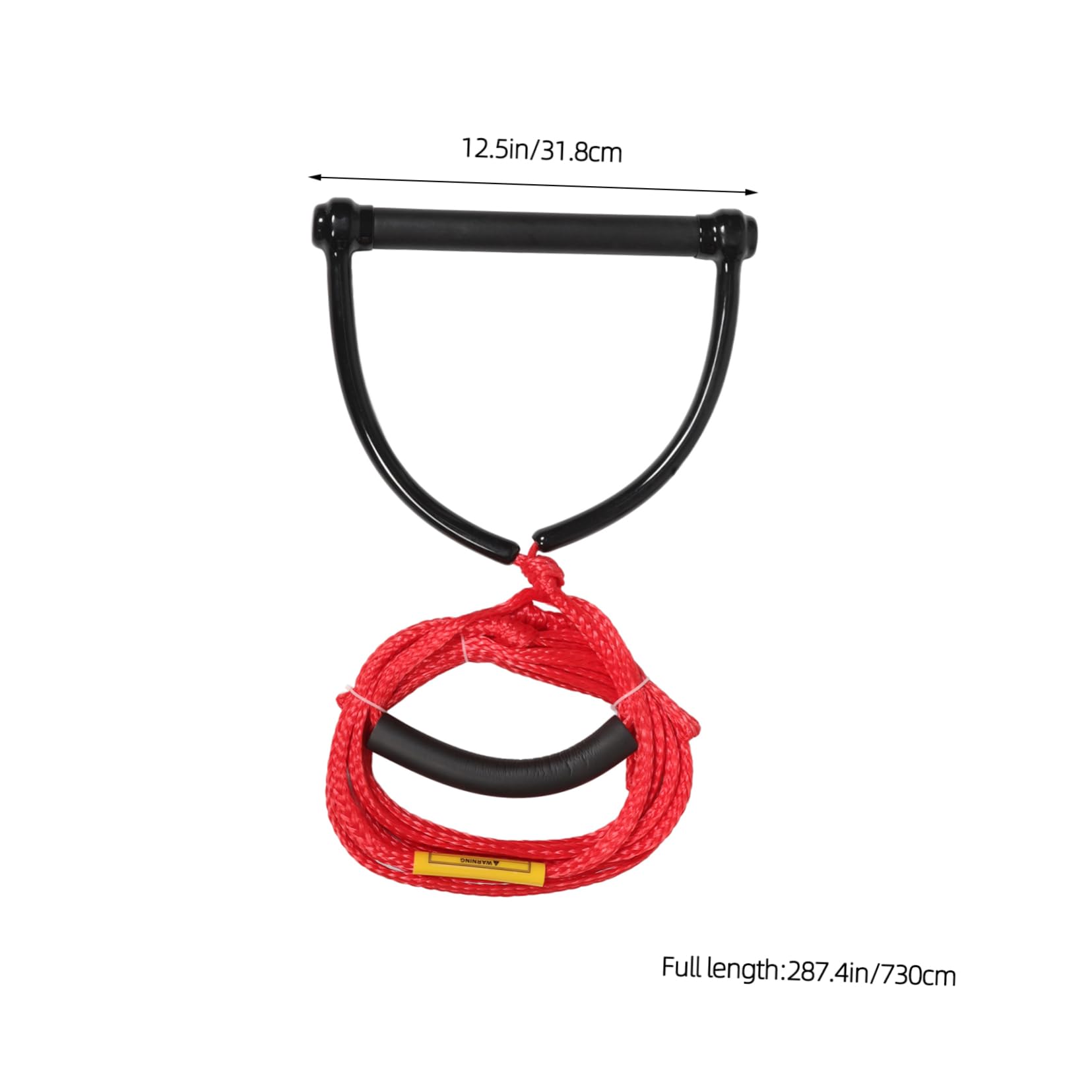 BESPORTBLE Cuerda de Wakeboard y Esquí Acuático Resistente al Desgaste de PP Diseño de Mango Ergonómico, Color Brillante, para Deportes Acuáticos y Remolque en Tabla de Rodillas