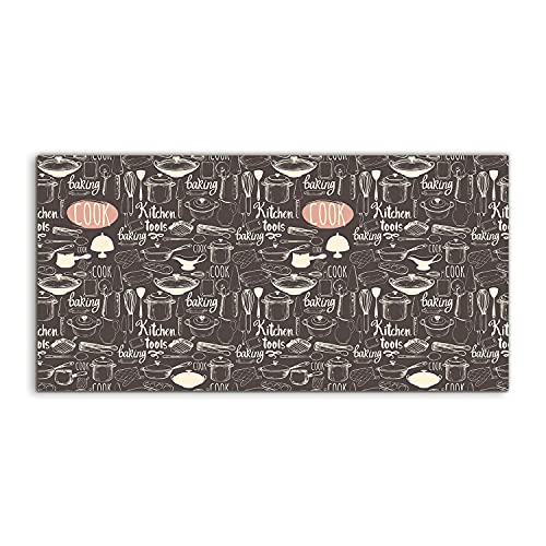 Tableau acrylique 100x50cm anti-humidite decoration murale Kitchen Pots pans