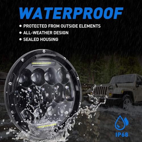 Aaiwa LW0750 Led Headlight For Wrangler, 7 Inch Round Led Headlights 105W Headlight thumb #3