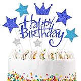 Glitter Design: Spezielle Design-Geburtstagsfeierdekorationen für den 1.-16. - 21. - 30. - 40. - 50. oder ein beliebiges Geburtstagsthema-Partyzubehör. Auf Ihren Käsekuchen, Eistorte, hausgemachten Kuchen und vieles mehr. Auffällige Dekorationen zur Feier Ihrer Geburtstagsfeier.