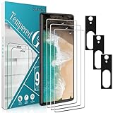 Slanku [3+3 Pack Screen Protector for Google Pixel 7 Tempered Glass with Camera Lens Protector, Support Fingerprint Reader, No-Bubbles, Anti Scratches