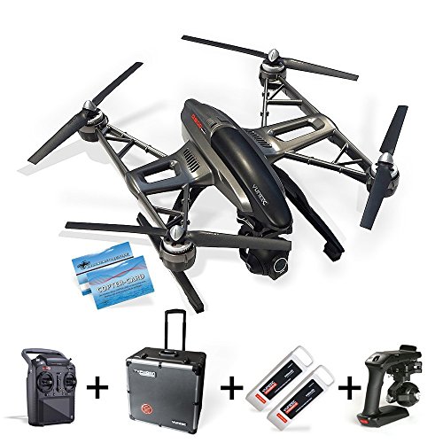 yuneec yunq4kpeu Q500 4 K Typhoon RTR en Coffret, steadygrip et Batterie supplémentaire