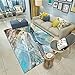 Dywan sypialnia dekoracja prostokątny współczesny niskie runo niebieski dywan salon maty podłogowe ozdoby do salonu poduszki podłogowe dla dzieci dywany kuchenne antypoślizgowe można prać 60 x 120 cm