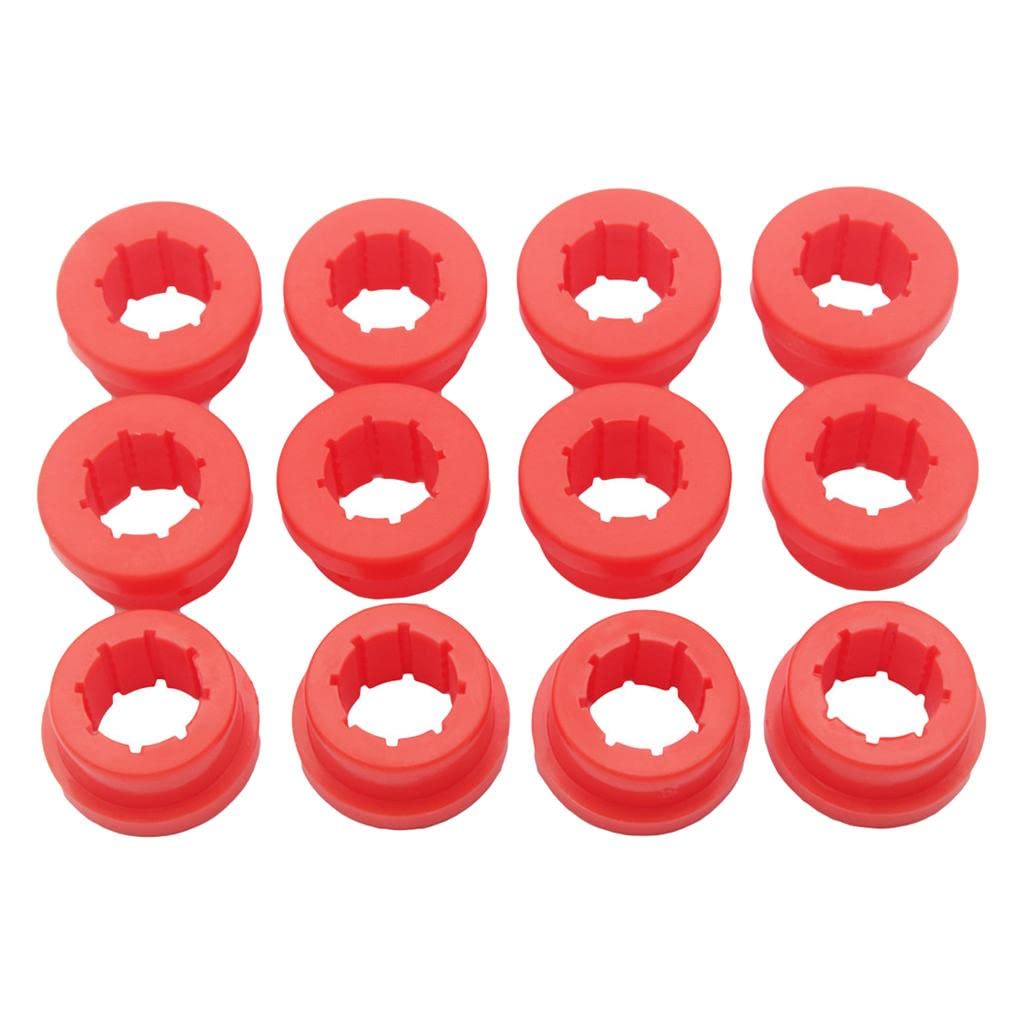 CLUB BOLLYWOOD 12pcs Racing Lower Control Arm Rear Camber Kit Replacement Bushings Red | Motors | Parts & Accessories | Car & Truck Parts | Suspension & Steering | Control Arms & Parts